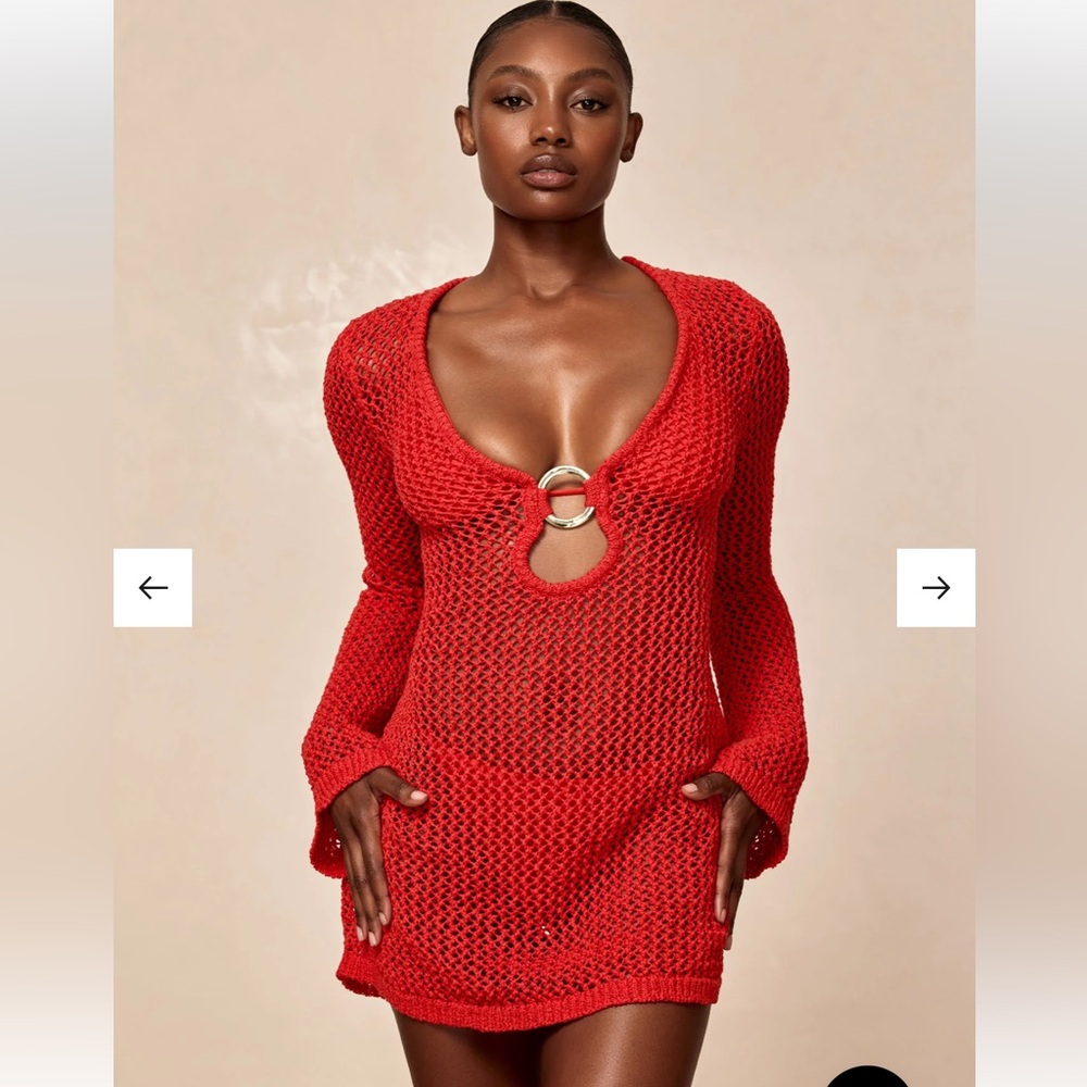 Monday Swim - MONTEGO MINI DRESS - CHILI PEPPER PETIT CROCHET
